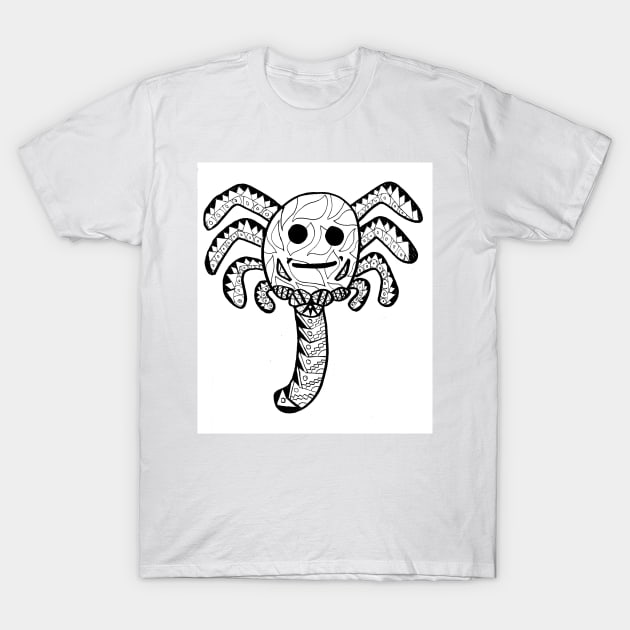 alien face hugger in ecopop T-Shirt by jorge_lebeau